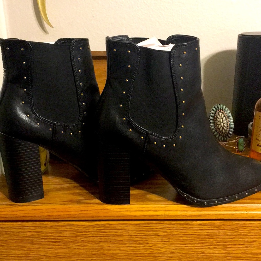 Man made Leather Boots Size 10